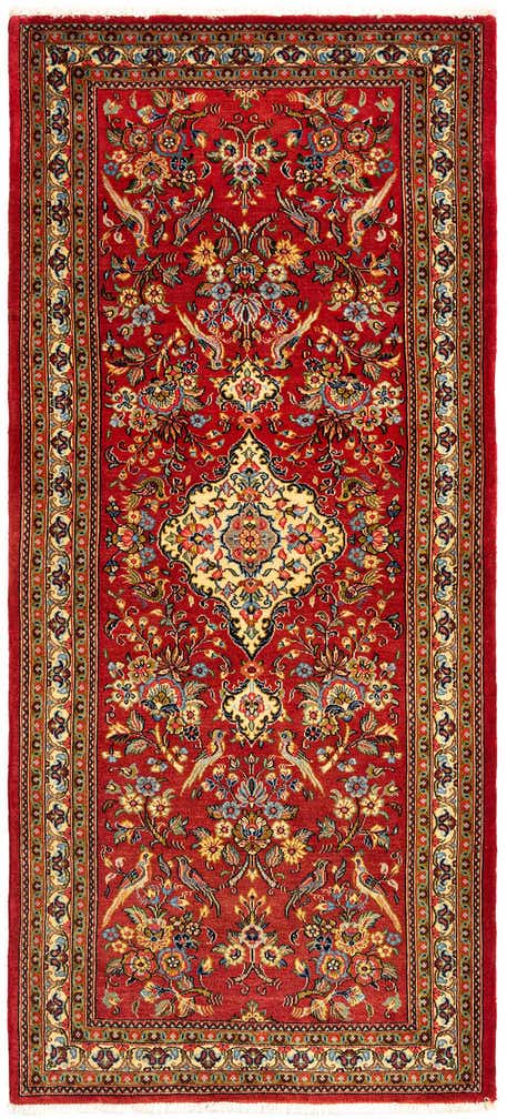 2' 8 x 6' 2 Hand Knotted Qom Persian Runner Rug