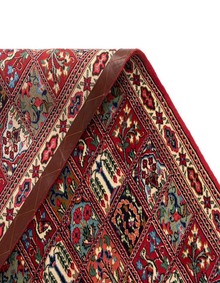 Detail image of 2' 7 x 6' 7  Hand Knotted Qom Persian Runner Rug