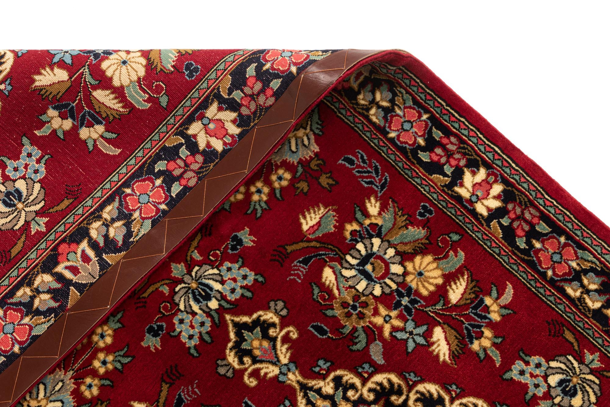 2' 8 x 6' 11 Hand Knotted Qom Persian Runner Rug
