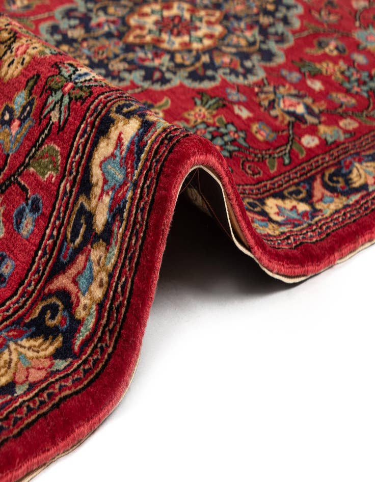 Detail image of 2' 8 x 6' 6  Hand Knotted Qom Persian Runner Rug