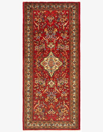 2' 8 x 6' 2 Hand Knotted Qom Persian Runner Rug