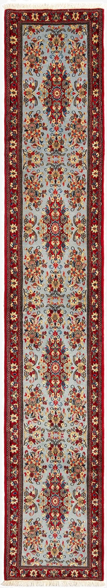 2' 6 x 13' 8  Hand Knotted Qom Persian Runner Rug
