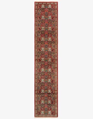2' 8 x 13' 1 Hand Knotted Qom Persian Runner Rug