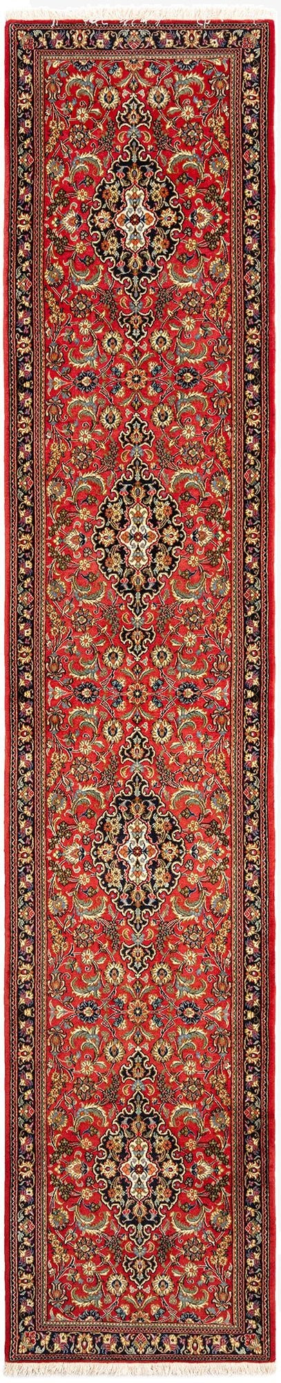2' 8 x 13' 1  Hand Knotted Qom Persian Runner Rug