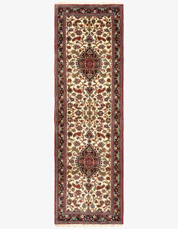 2' 8 x 8' 7 Hand Knotted Qom Persian Runner Rug