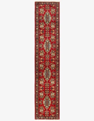 2' 8 x 12' 10 Hand Knotted Qom Persian Runner Rug