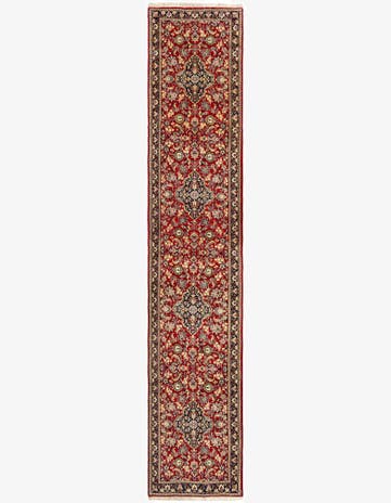 2' 11 x 14' 11 Hand Knotted Qom Persian Runner Rug