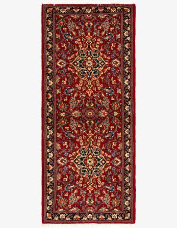 2' 9 x 6' 6 Hand Knotted Qom Persian Runner Rug