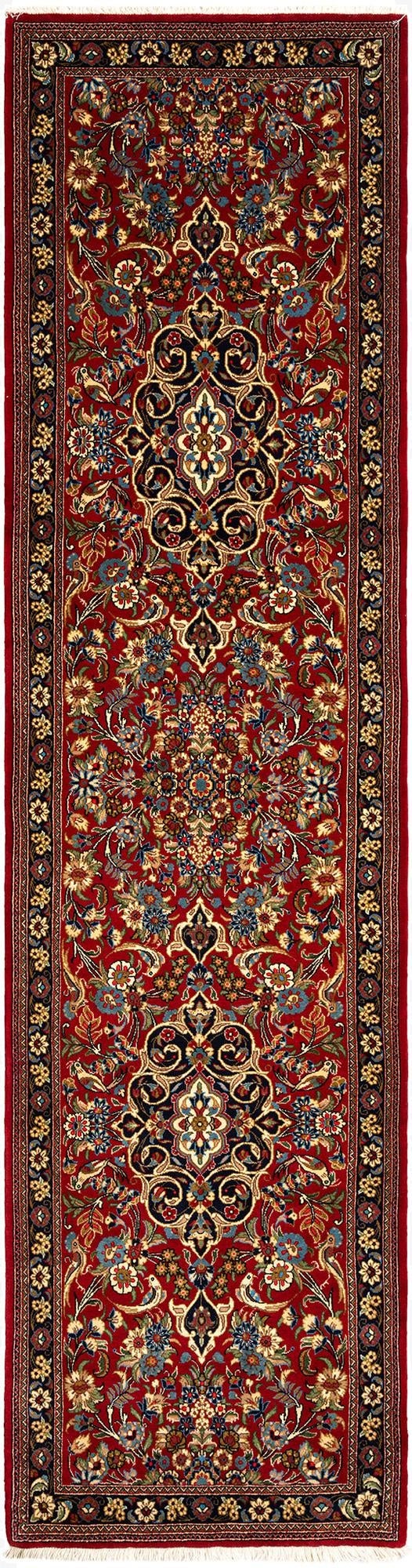 2' 7 x 10'  Hand Knotted Qom Persian Runner Rug