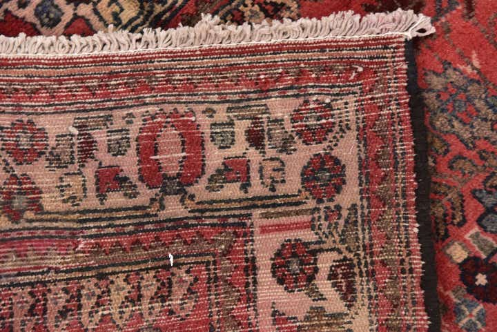 4' 8 x 13' Hand Knotted Roodbar Persian Wool Runner Rug
