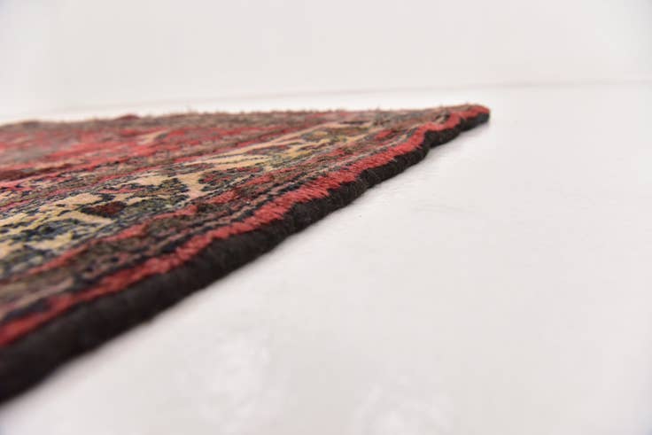 Detail image of 4' 8 x 13' Hand Knotted Roodbar Persian Wool Runner Rug