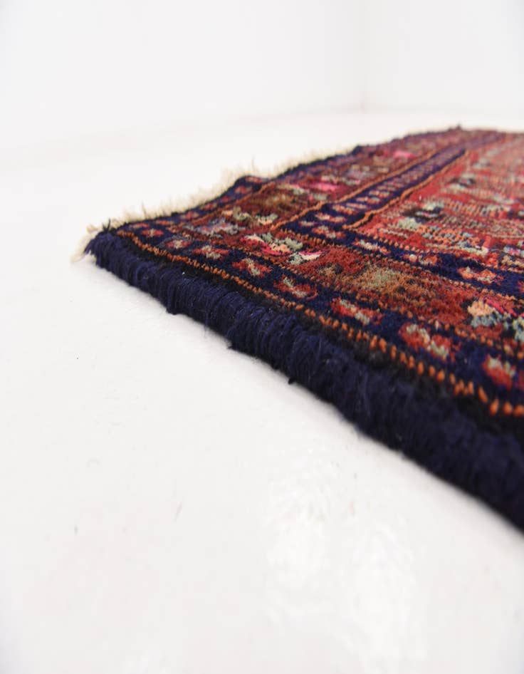 Detail image of 4' 2 x 10' 7  Hand Knotted Sanandaj Persian Wool Runner Rug