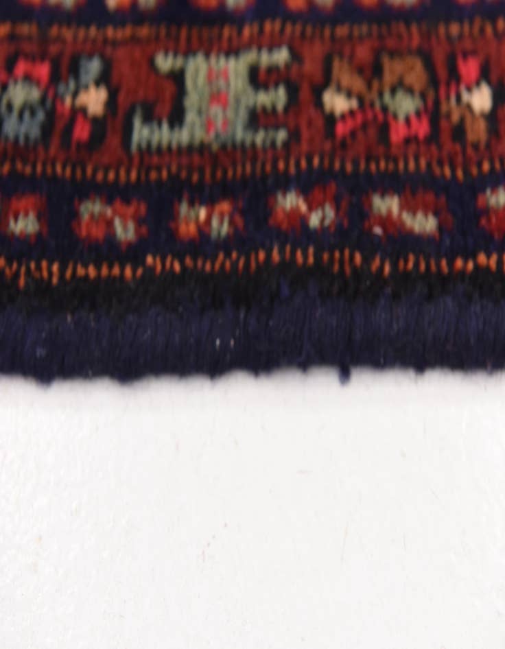 Detail image of 4' 2 x 10' 7  Hand Knotted Sanandaj Persian Wool Runner Rug