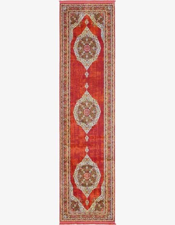 Red Santiago Runner Rug