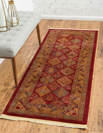 Red Sara Runner Rug