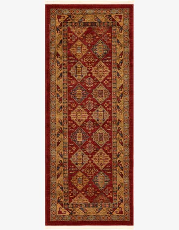 Red Sara Runner Rug