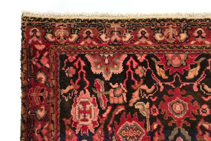 4' 2 x 9' 6 Sarough Wool Runner Rug