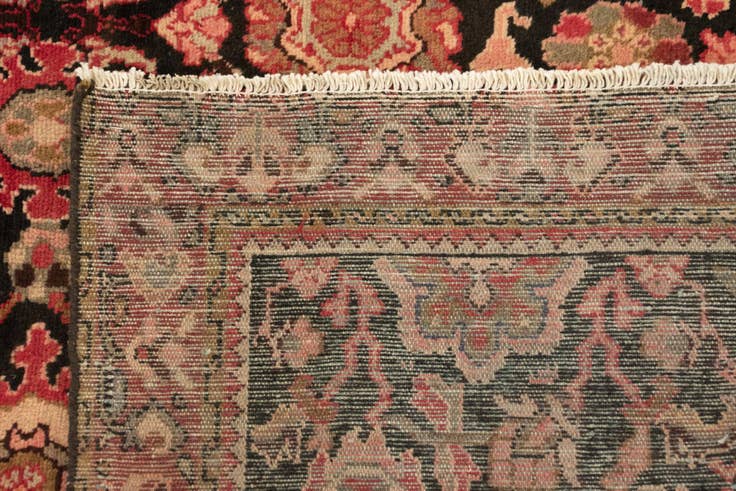 Detail image of 4' 2 x 9' 6 Sarough Wool Runner Rug