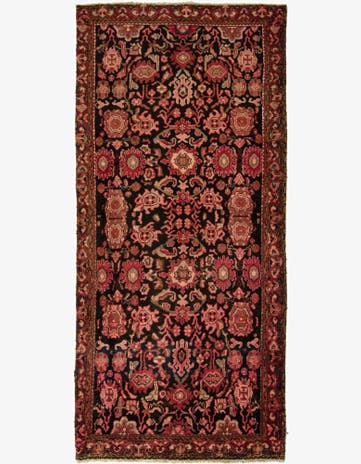4' 2 x 9' 6 Sarough Wool Runner Rug