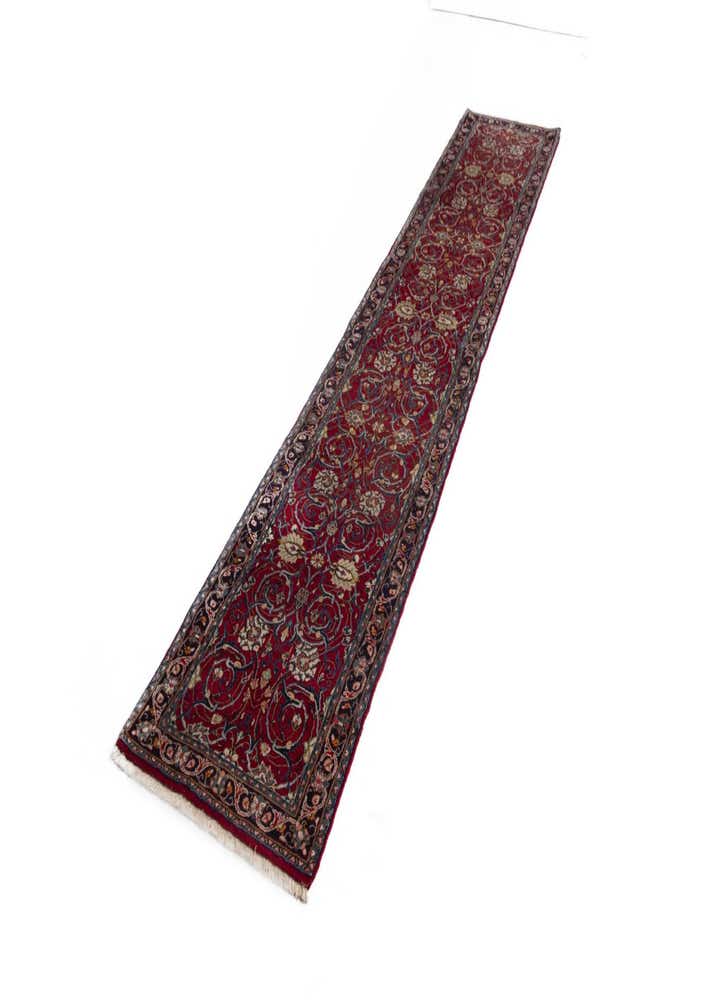 2' 7 x 13' 11 Sarouk Wool Runner Rug