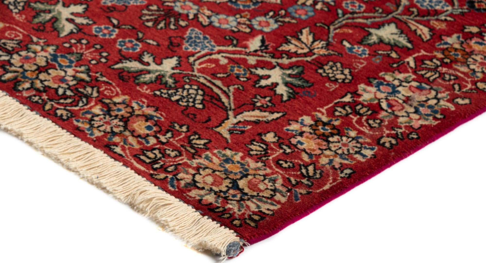 2' 8 x 16' Sarouk Wool Runner Rug