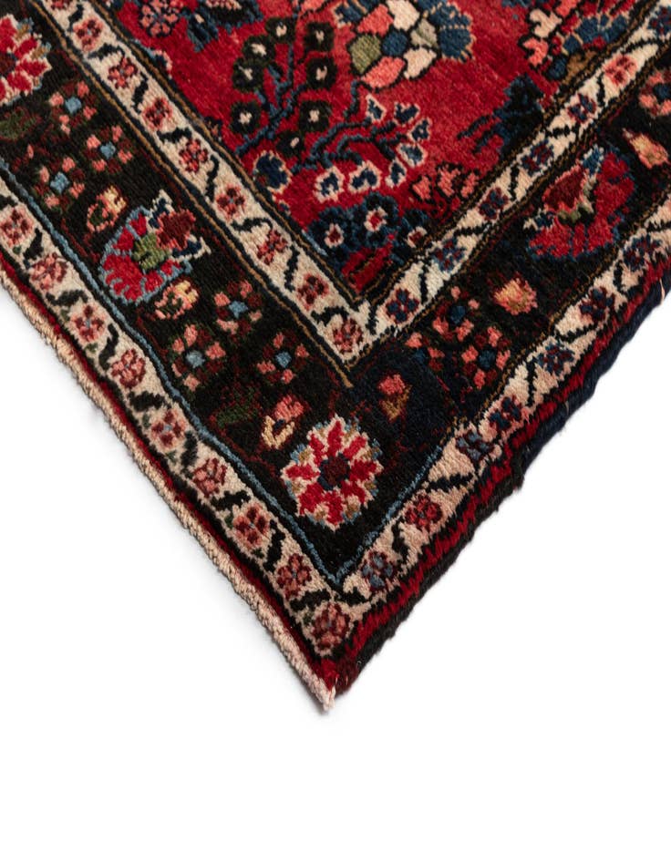 Detail image of 3' 6 x 11' 10 Sarouk Wool Runner Rug