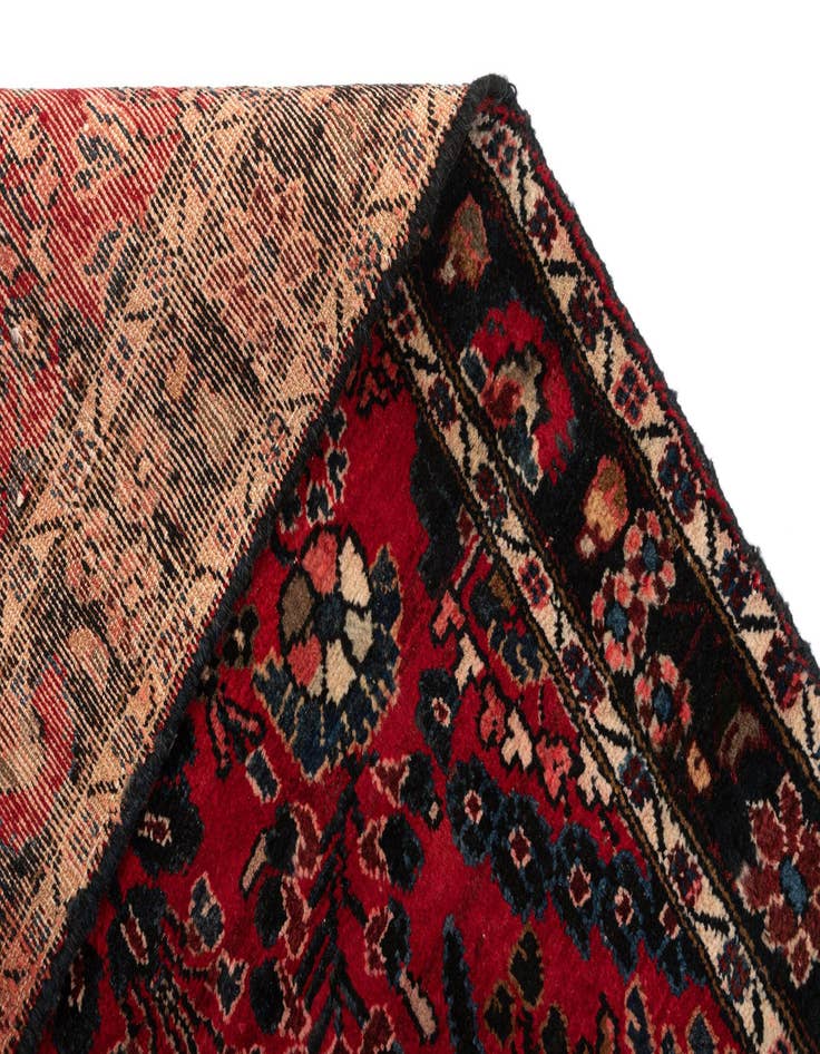 Detail image of 3' 6 x 11' 10 Sarouk Wool Runner Rug