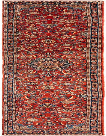 Detail image of 2' 7 x 14' 10 Sarouk Wool Runner Rug
