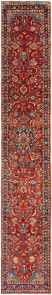 Detail image of 2' 7 x 14' 10 Sarouk Wool Runner Rug