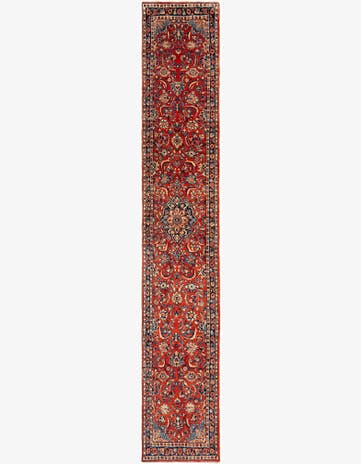 2' 7 x 14' 10 Sarouk Wool Runner Rug