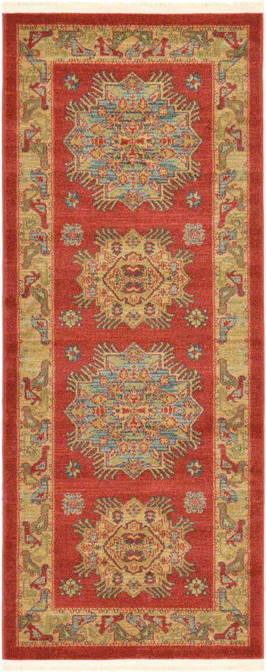Detailansicht von 80cm x 215cm Serapi Läufer Teppich