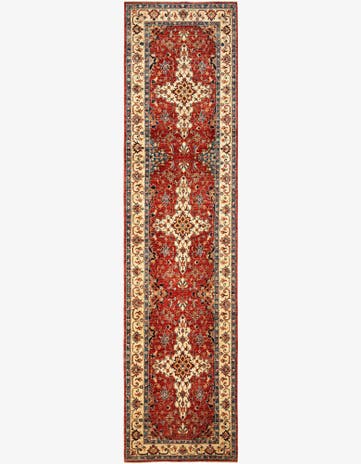 2' 7 x 10' 5 Serapi Wool Runner Rug