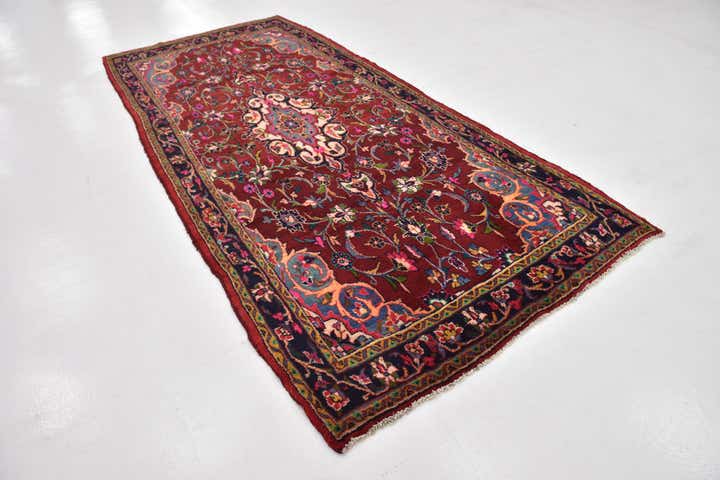 4' 8 x 10' 8 Hand Knotted Shahrbaft Persian Wool Runner Rug