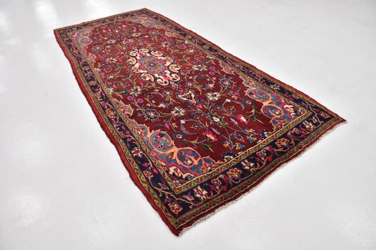 Detail image of 4' 8 x 10' 8 Hand Knotted Shahrbaft Persian Wool Runner Rug