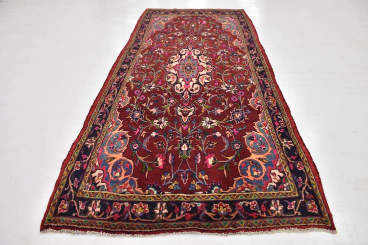 Detail image of 4' 8 x 10' 8 Hand Knotted Shahrbaft Persian Wool Runner Rug