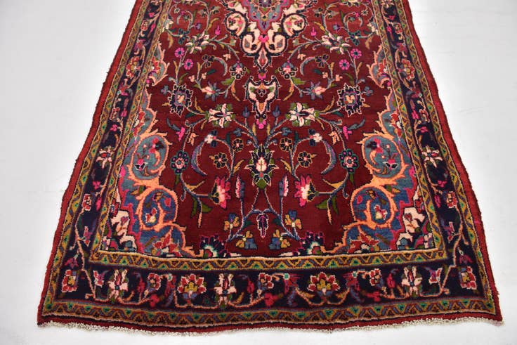 Detail image of 4' 8 x 10' 8 Hand Knotted Shahrbaft Persian Wool Runner Rug