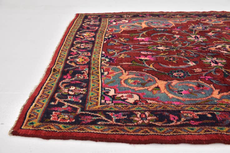Detail image of 4' 8 x 10' 8 Hand Knotted Shahrbaft Persian Wool Runner Rug