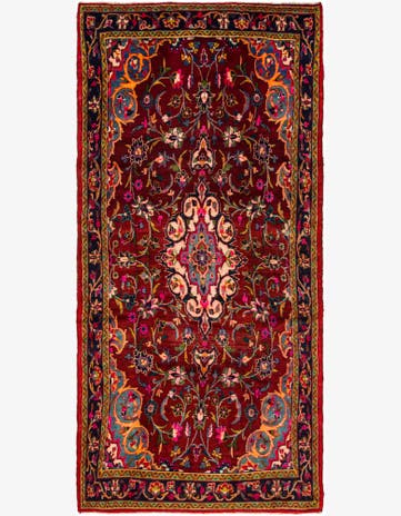 4' 8 x 10' 8 Hand Knotted Shahrbaft Persian Wool Runner Rug