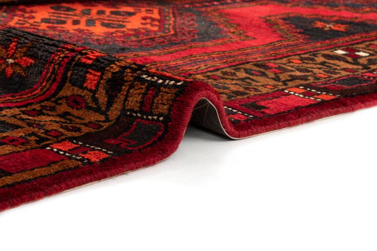 Detail image of 3' 7 x 9' 5 Hand Knotted Shahsavan Persian Wool Runner Rug