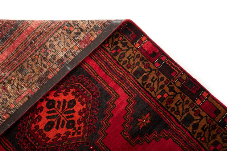 Detail image of 3' 7 x 9' 5 Hand Knotted Shahsavan Persian Wool Runner Rug