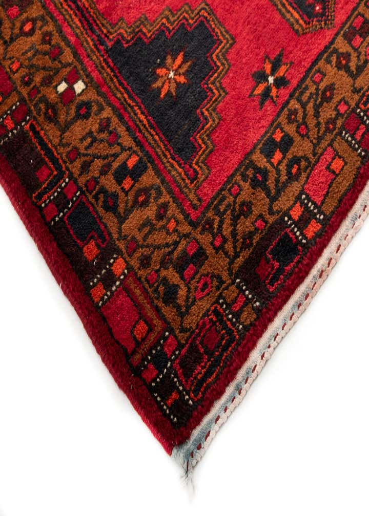 3' 7 x 9' 5 Hand Knotted Shahsavan Persian Wool Runner Rug