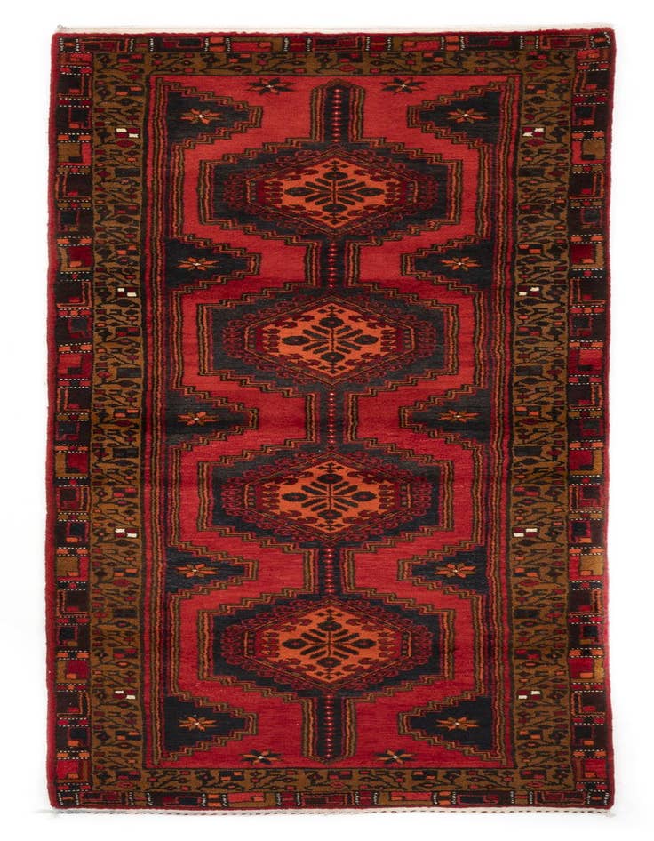 Detail image of 3' 7 x 9' 5 Hand Knotted Shahsavan Persian Wool Runner Rug