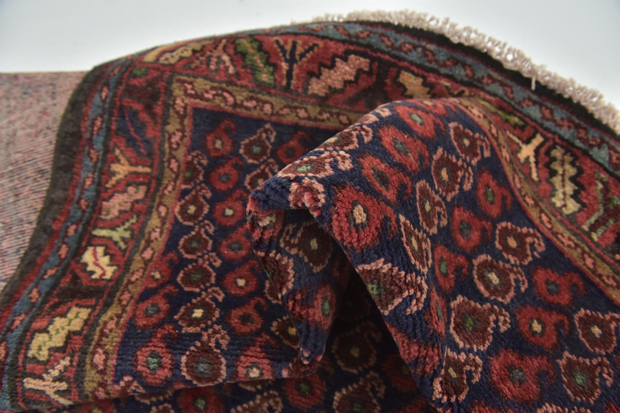 3' 7 x 10' Hand Knotted Shahsavand Persian Wool Runner Rug
