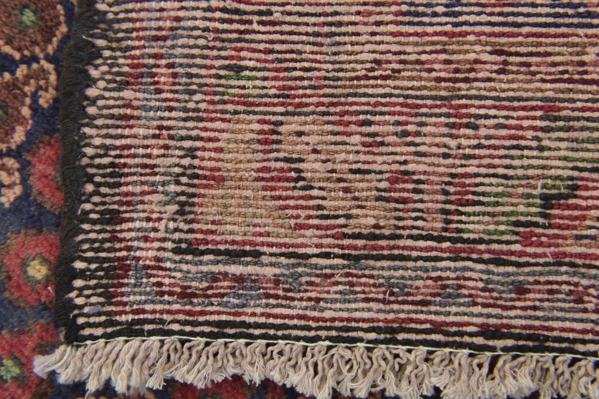 3' 7 x 10' Hand Knotted Shahsavand Persian Wool Runner Rug