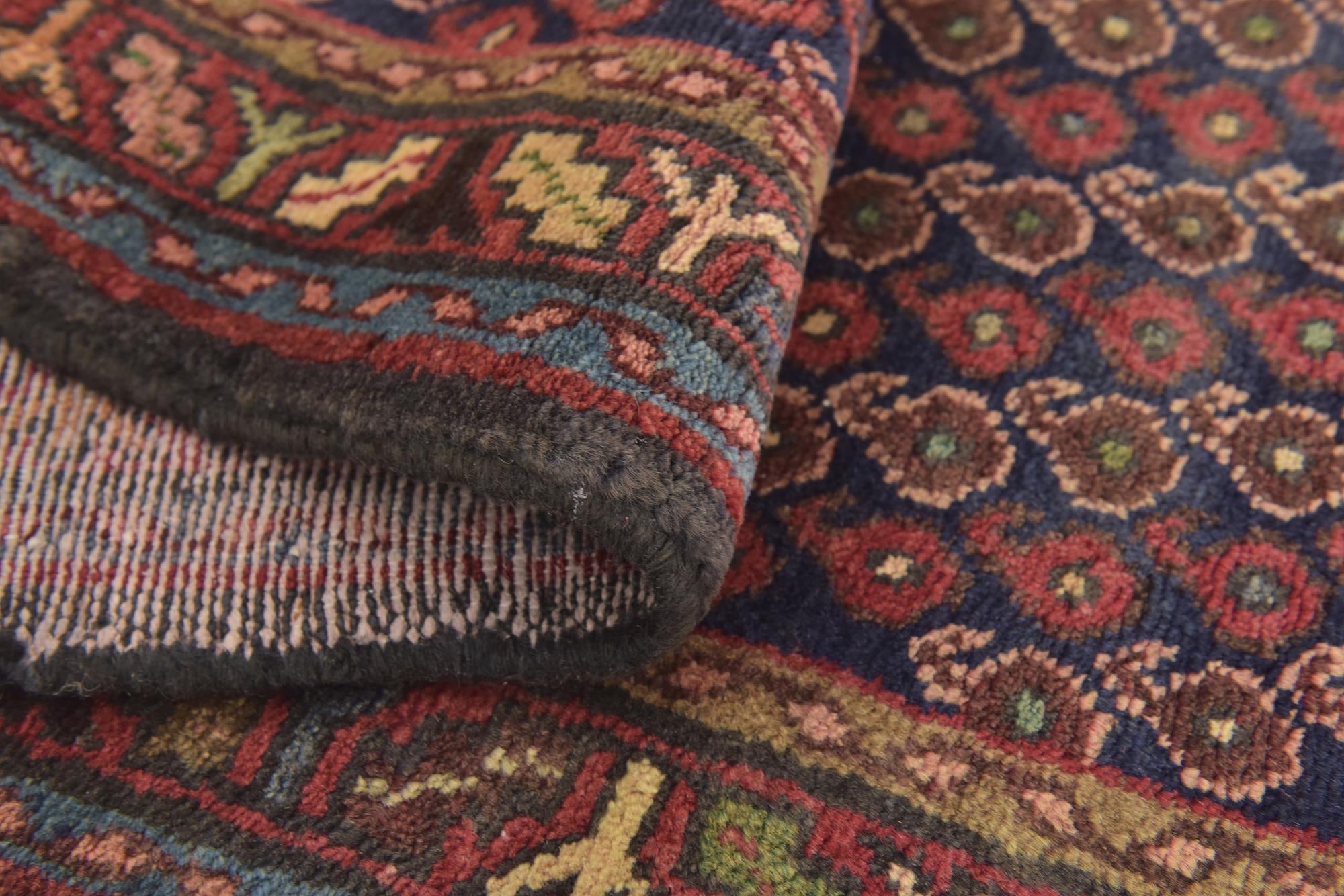 3' 7 x 10' Hand Knotted Shahsavand Persian Wool Runner Rug