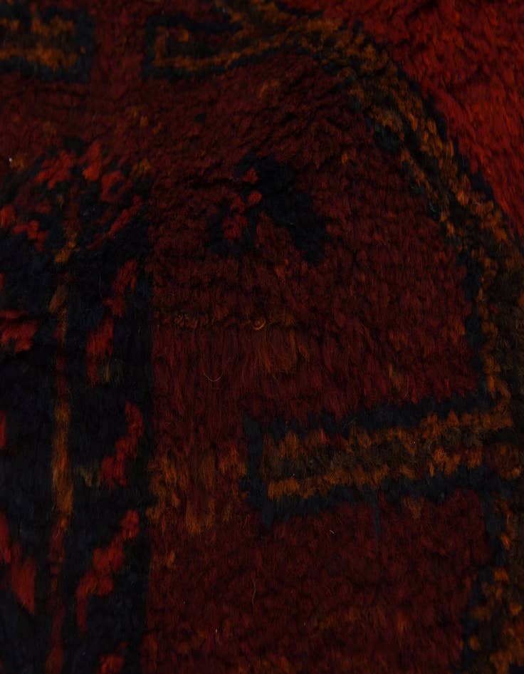 Detail image of 3' 7 x 12' 2  Hand Knotted Shiraz-Lori Persian Wool Runner Rug