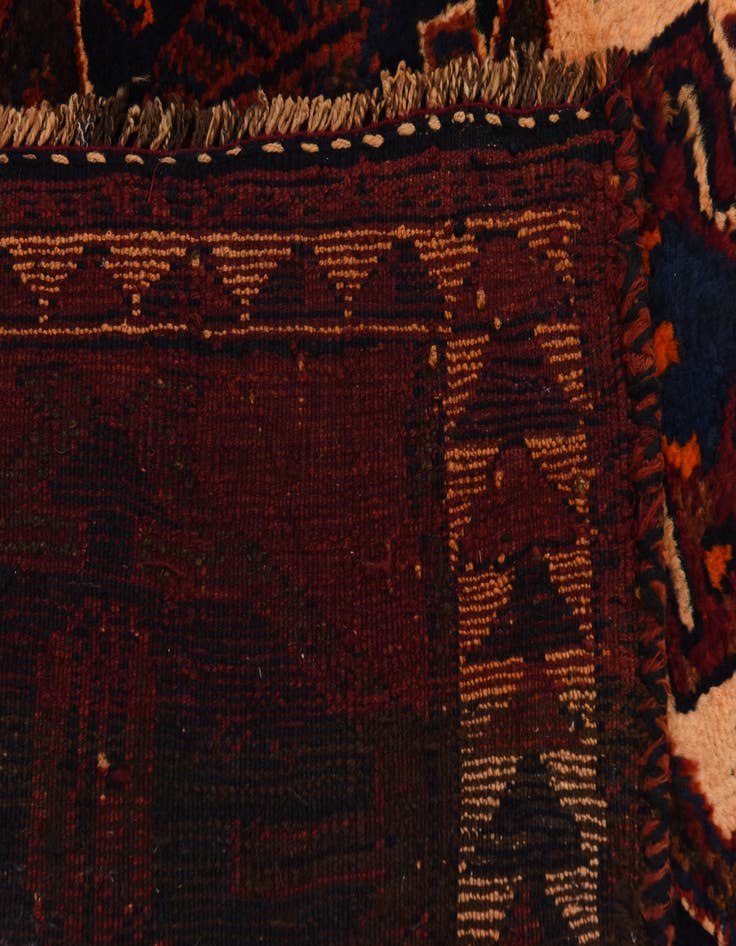 Detail image of 3' 7 x 12' 2  Hand Knotted Shiraz-Lori Persian Wool Runner Rug