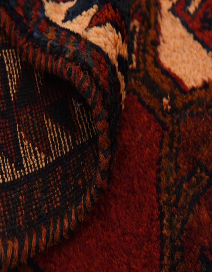 Detail image of 3' 7 x 12' 2  Hand Knotted Shiraz-Lori Persian Wool Runner Rug