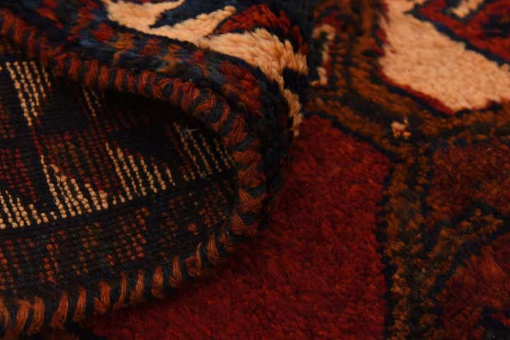 3' 7 x 12' 2 Hand Knotted Shiraz-Lori Persian Wool Runner Rug