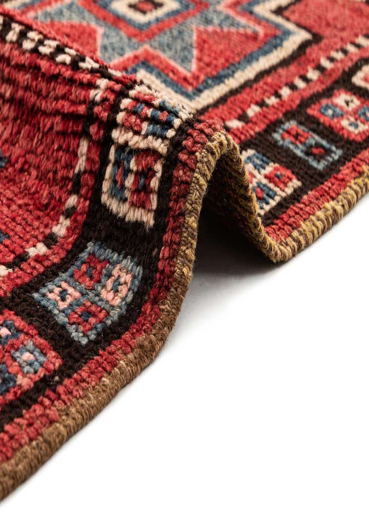 3' 10 x 8' 7 Hand Knotted Shiraz Persian Wool Runner Rug